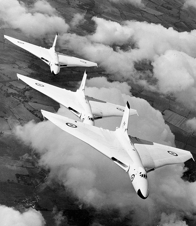 Το στρατηγικό βομβαρδιστικό Avro Vulcan που χρησιμοποιήθηκε στον πόλεμο των Φώκλαντ