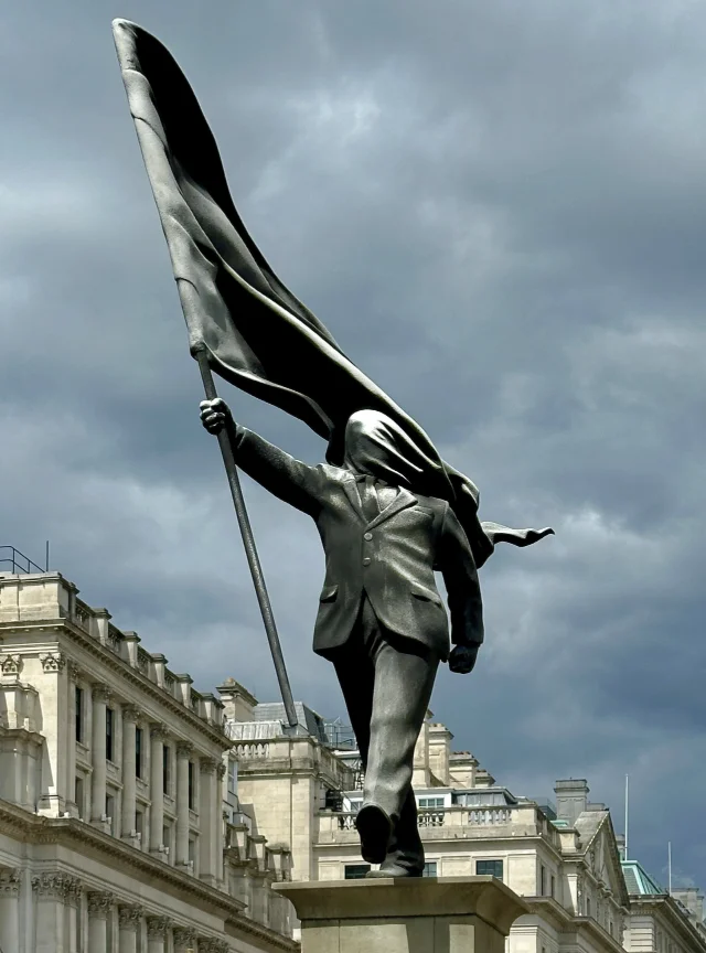 Banksy's 2026 statue in London